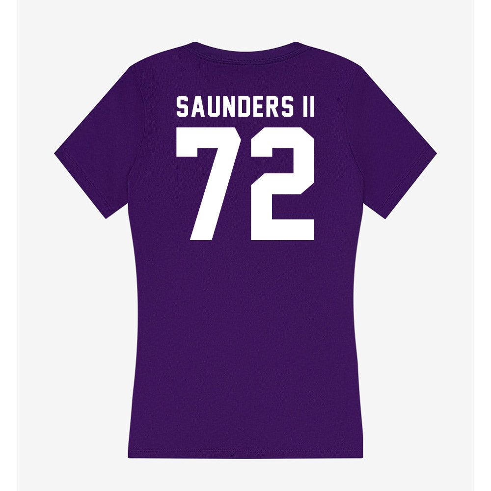 Tarleton State - NCAA Football : Terrance Saunders II - Women's V-Neck T-Shirt-1