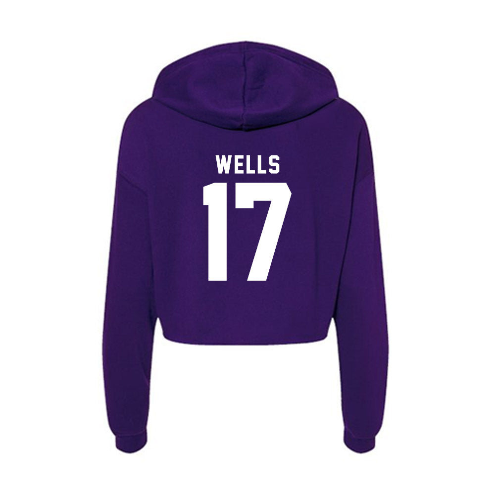 Tarleton State - NCAA Football : CJ Wells - Women's Crop Fleece Hoodie-1