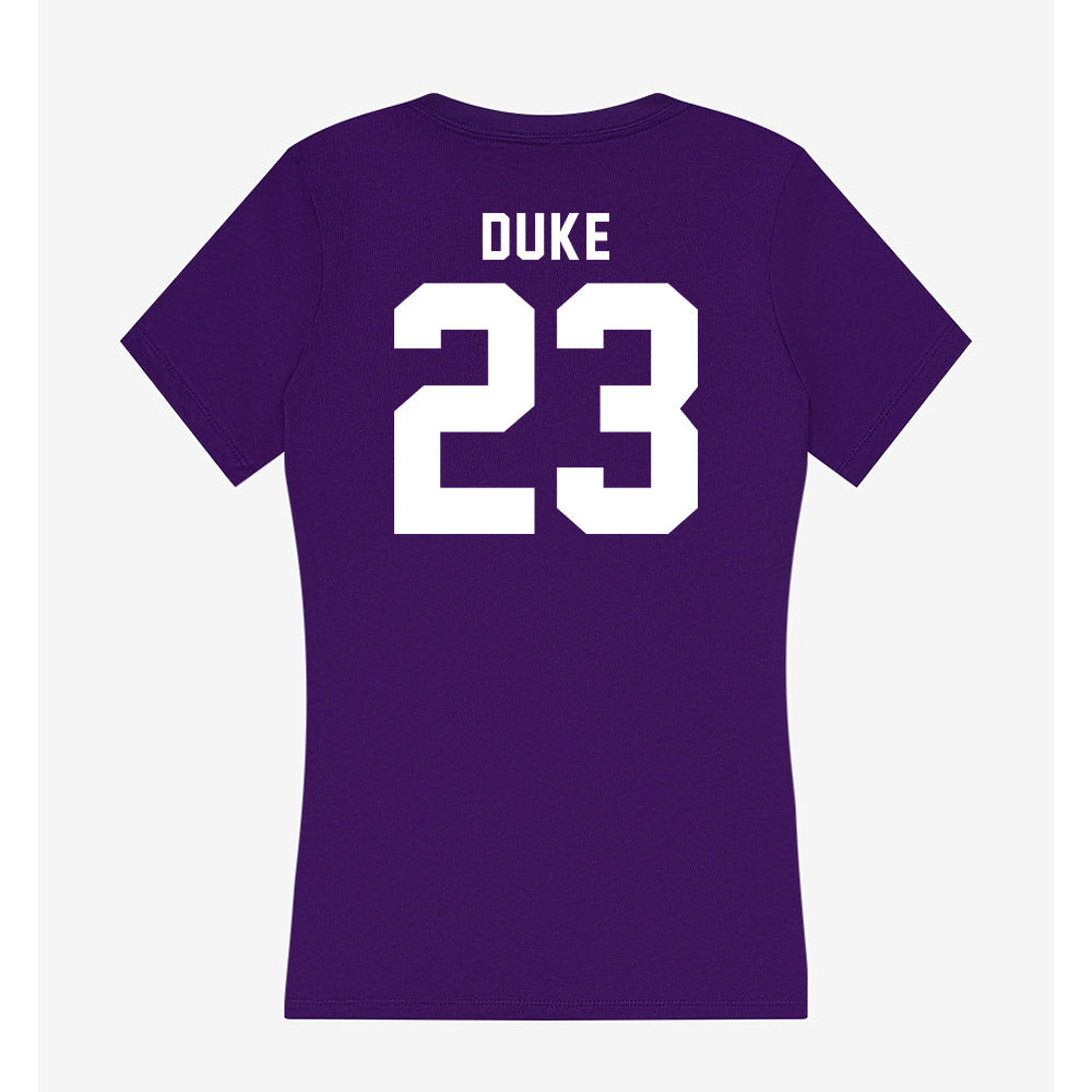 Tarleton State - NCAA Softball : Jaelynn Duke - Women's V-Neck T-Shirt-1