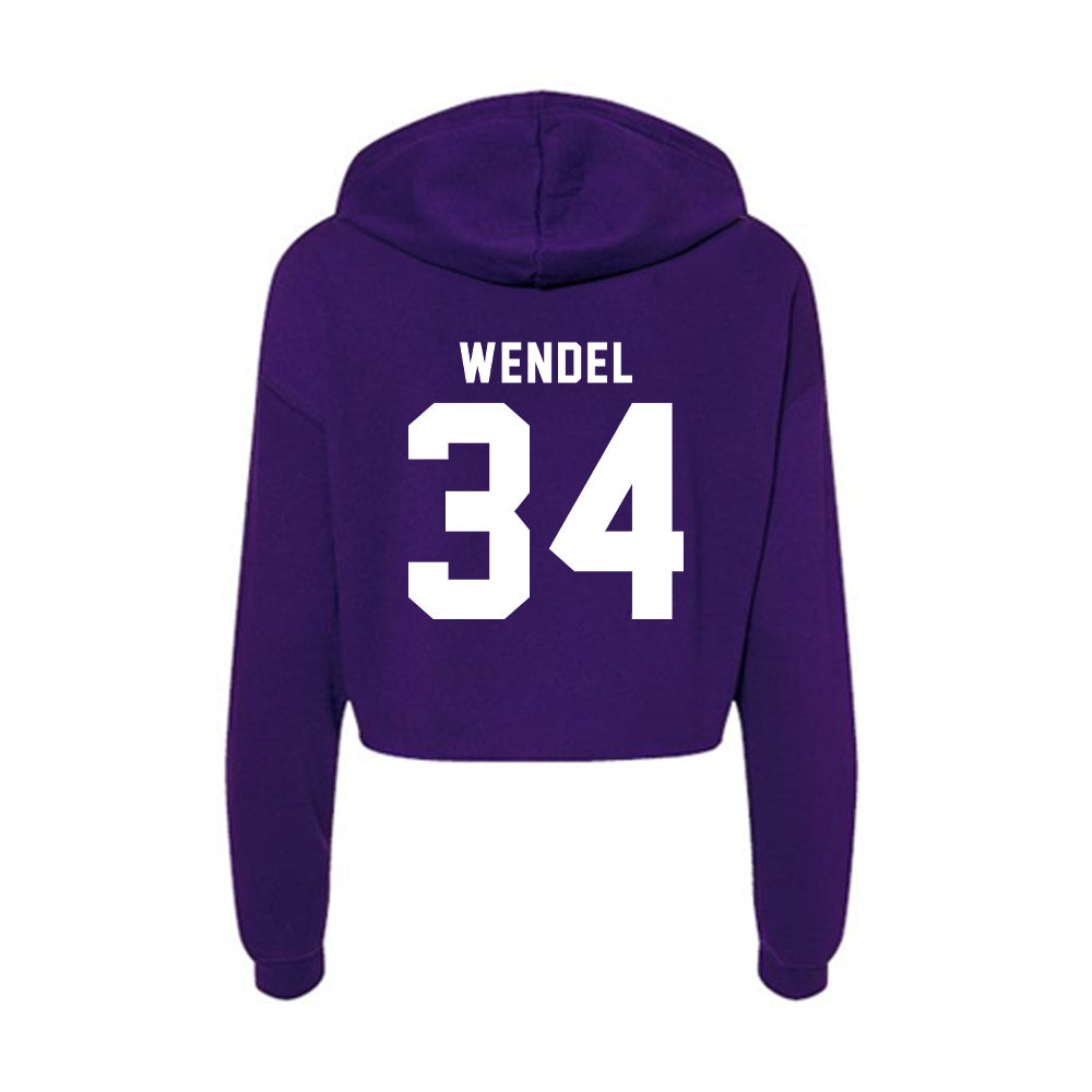 Tarleton State - NCAA Baseball : Ethan Wendel - Women's Crop Fleece Hoodie-1