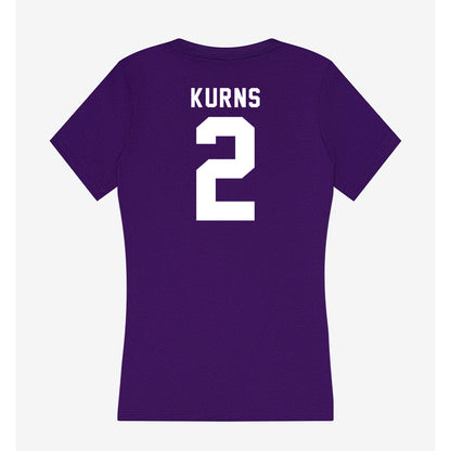 Tarleton State - NCAA Football : Kasyus Kurns - Women's V-Neck T-Shirt-1