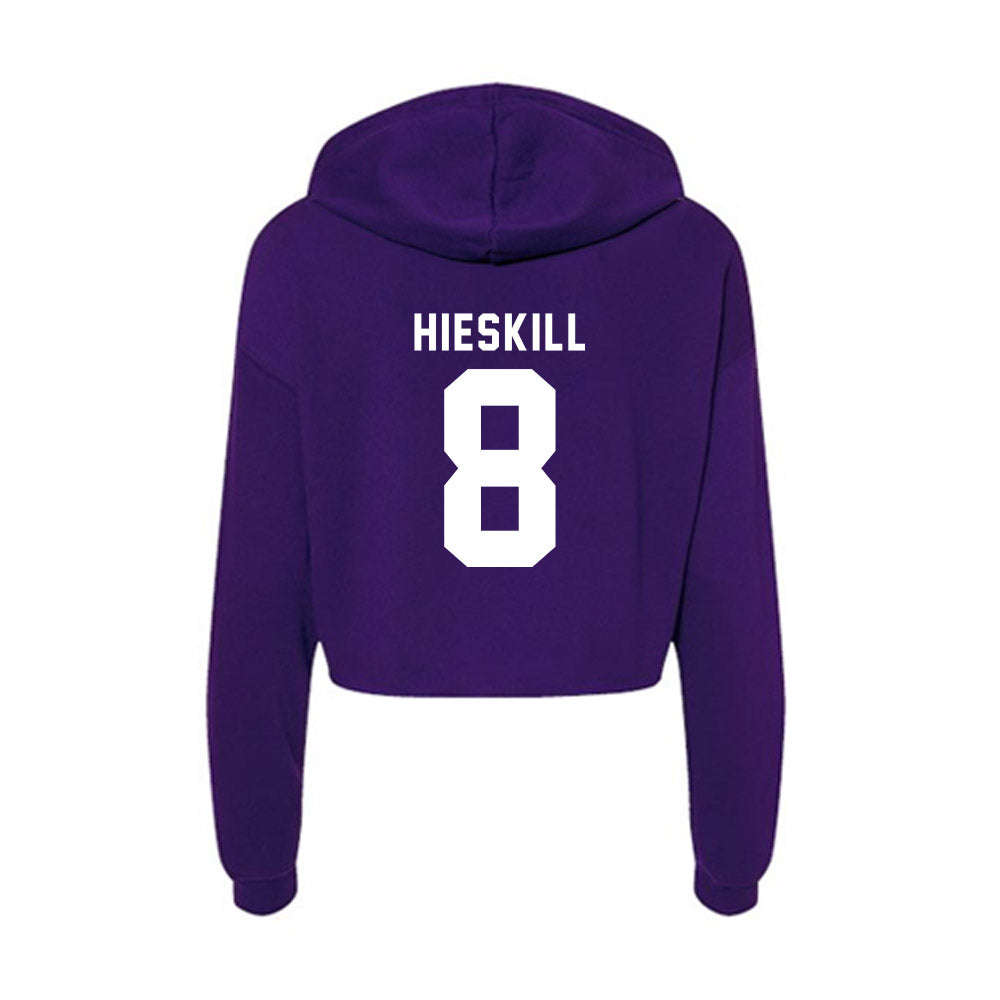 Tarleton State - NCAA Women's Basketball : Kristian Hieskill - Women's Crop Fleece Hoodie-1