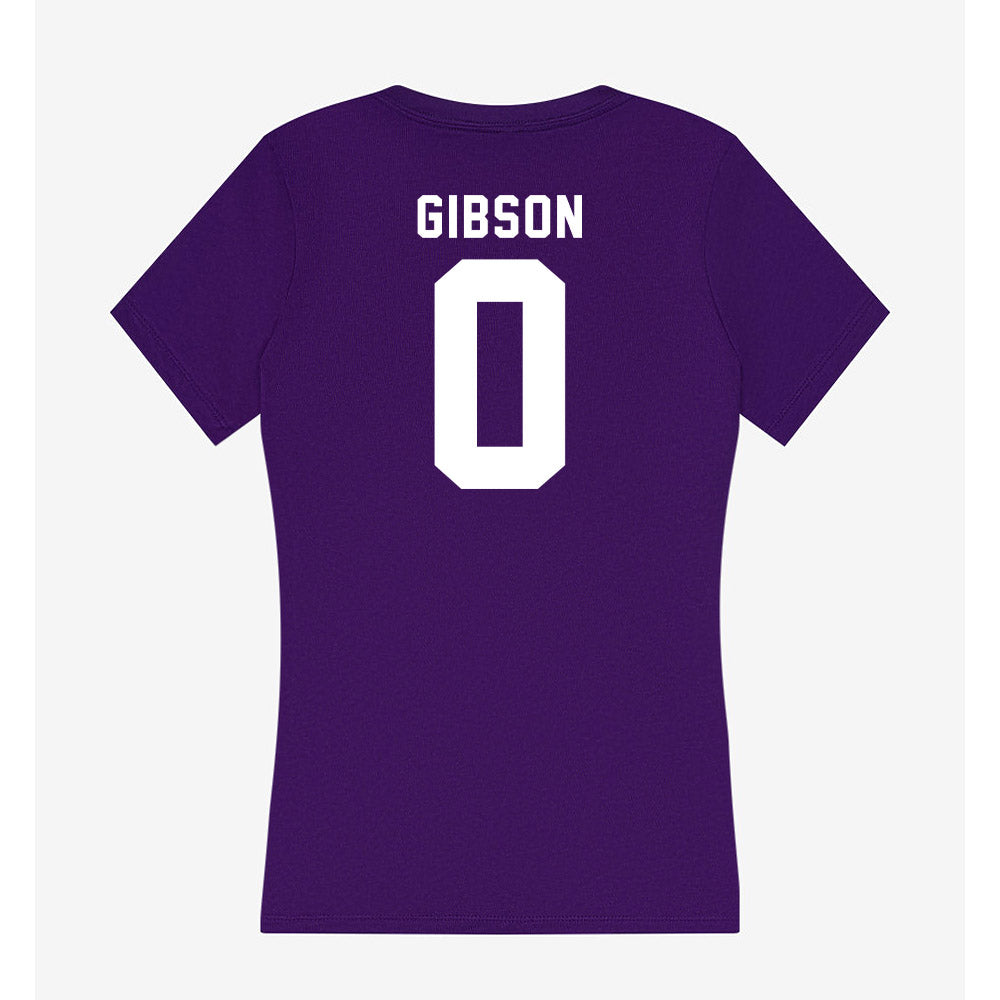 Tarleton State - NCAA Football : Maasai Gibson - Women's V-Neck T-Shirt-1
