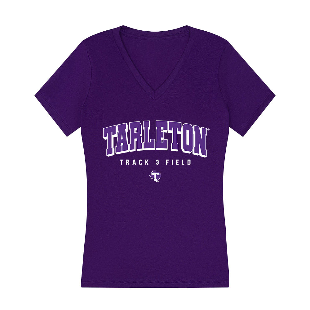 Tarleton State - NCAA Women's Track & Field : Ava Rushing - Women's V-Neck T-Shirt-0