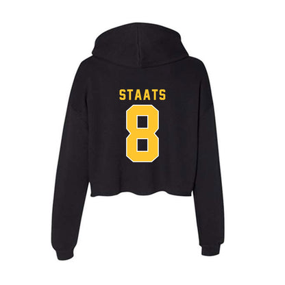 GMU - NCAA Softball : Madeline Staats - Women's Crop Fleece Hoodie-1