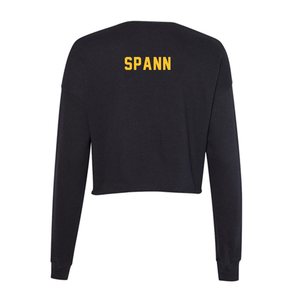 GMU - NCAA Men's Track & Field : Mounir Spann - Women's Cropped Crew Fleece-1