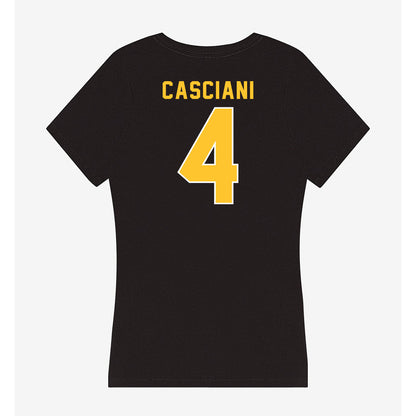 GMU - NCAA Women's Soccer : Mia Casciani - Women's V-Neck T-Shirt-1