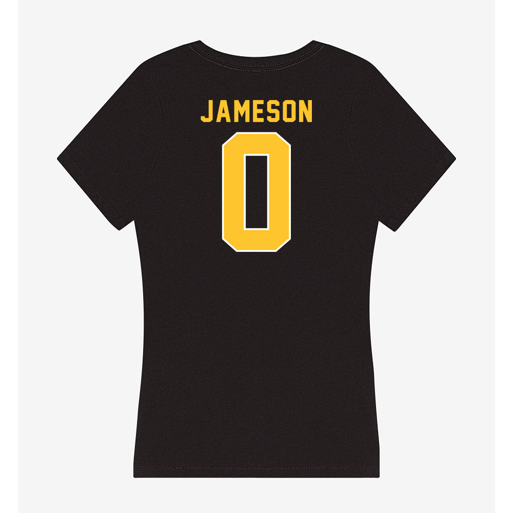 GMU - NCAA Women's Basketball : Taylor Jameson - Women's V-Neck T-Shirt-1