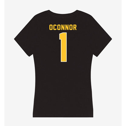 GMU - NCAA Men's Basketball : Brayden OConnor - Women's V-Neck T-Shirt-1