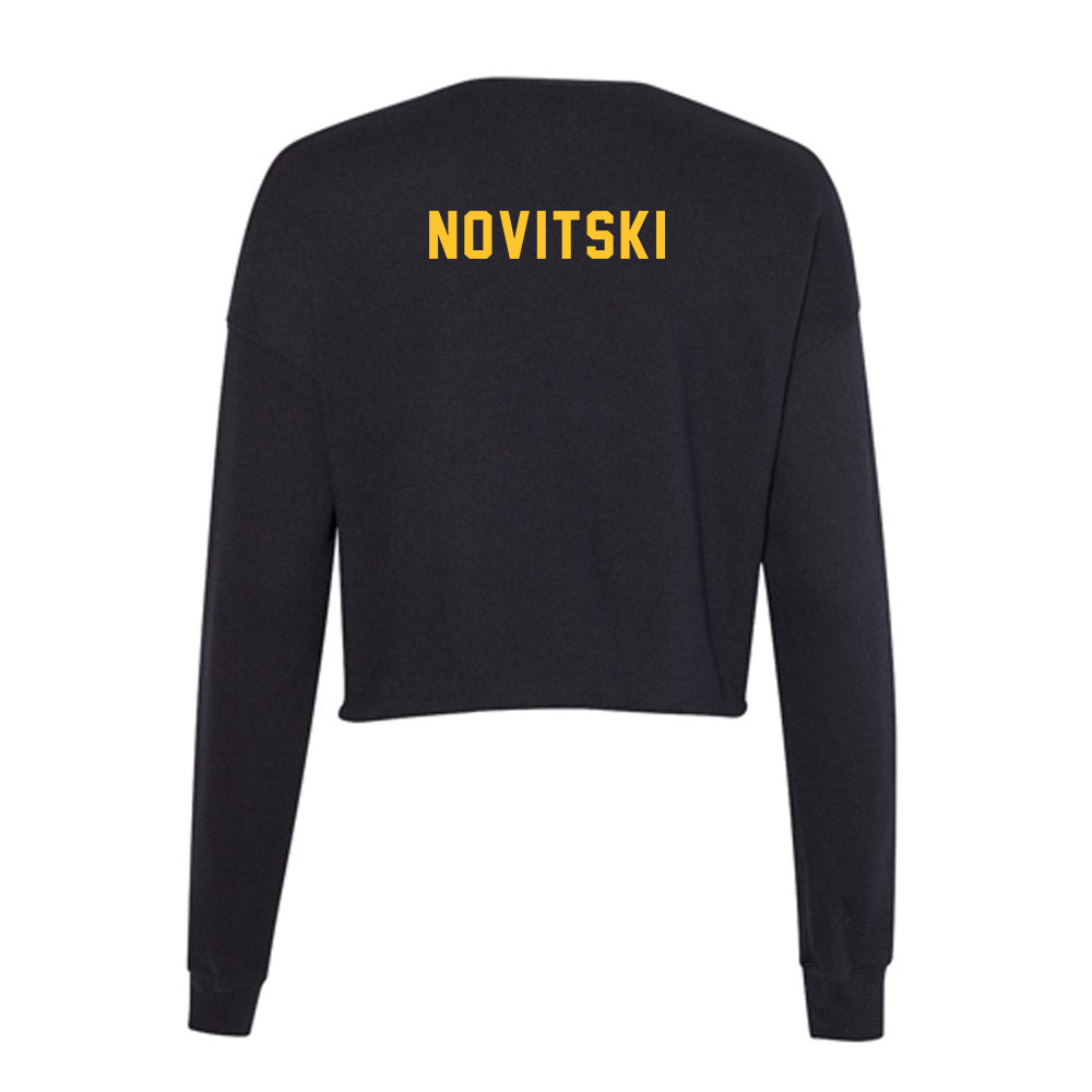 GMU - NCAA Men's Tennis : Nicholas Novitski - Women's Cropped Crew Fleece-1
