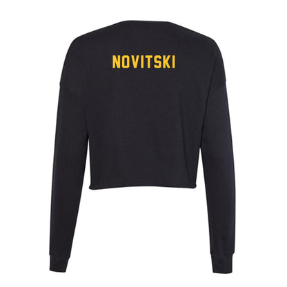 GMU - NCAA Men's Tennis : Nicholas Novitski - Women's Cropped Crew Fleece-1