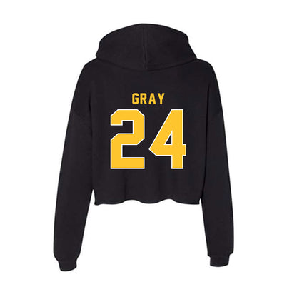 GMU - NCAA Softball : Meghan Gray - Women's Crop Fleece Hoodie-1