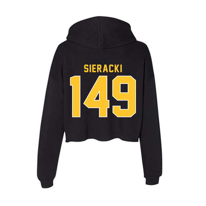 GMU - NCAA Wrestling : Keagan Sieracki - Women's Crop Fleece Hoodie-1