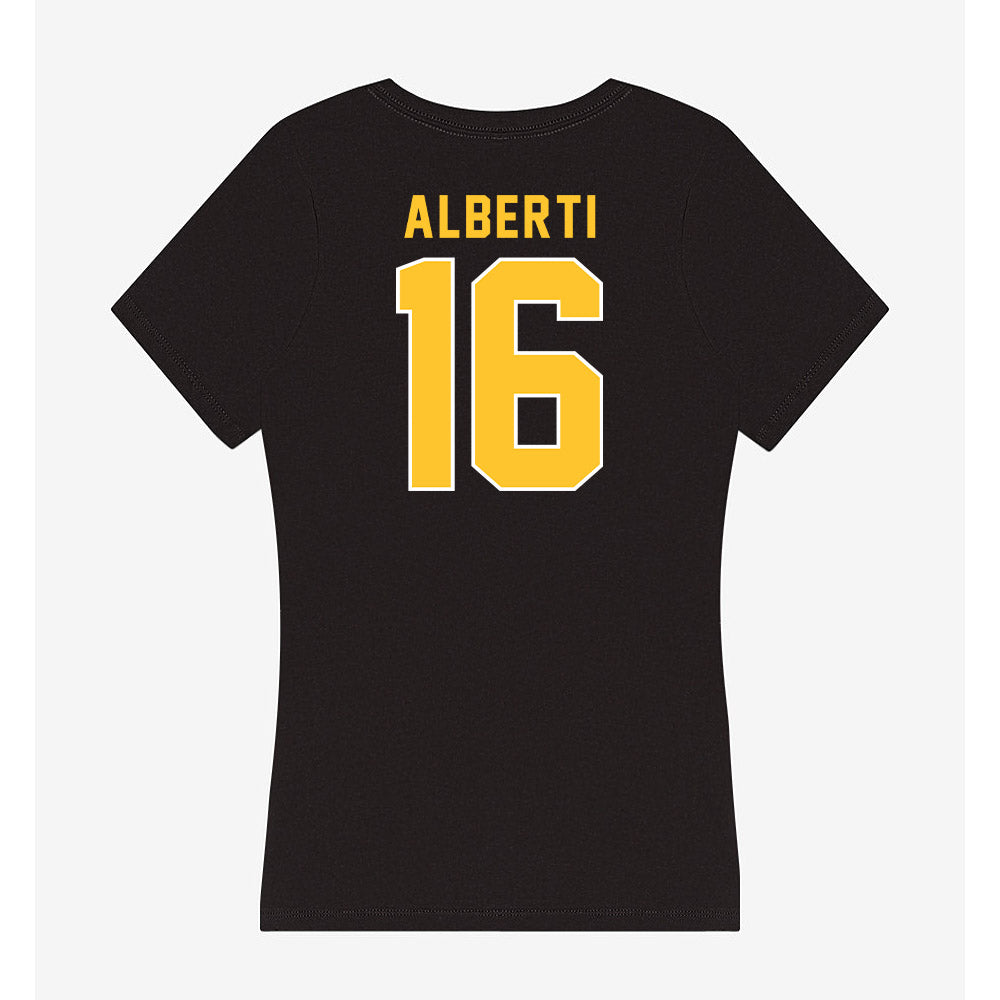 GMU - NCAA Baseball : Lucas Alberti - Women's V-Neck T-Shirt-1