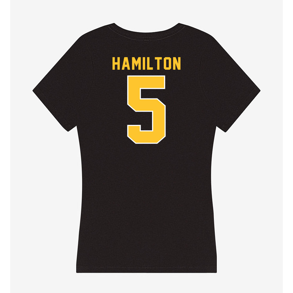 GMU - NCAA Women's Volleyball : Kiera Hamilton - Women's V-Neck T-Shirt-1