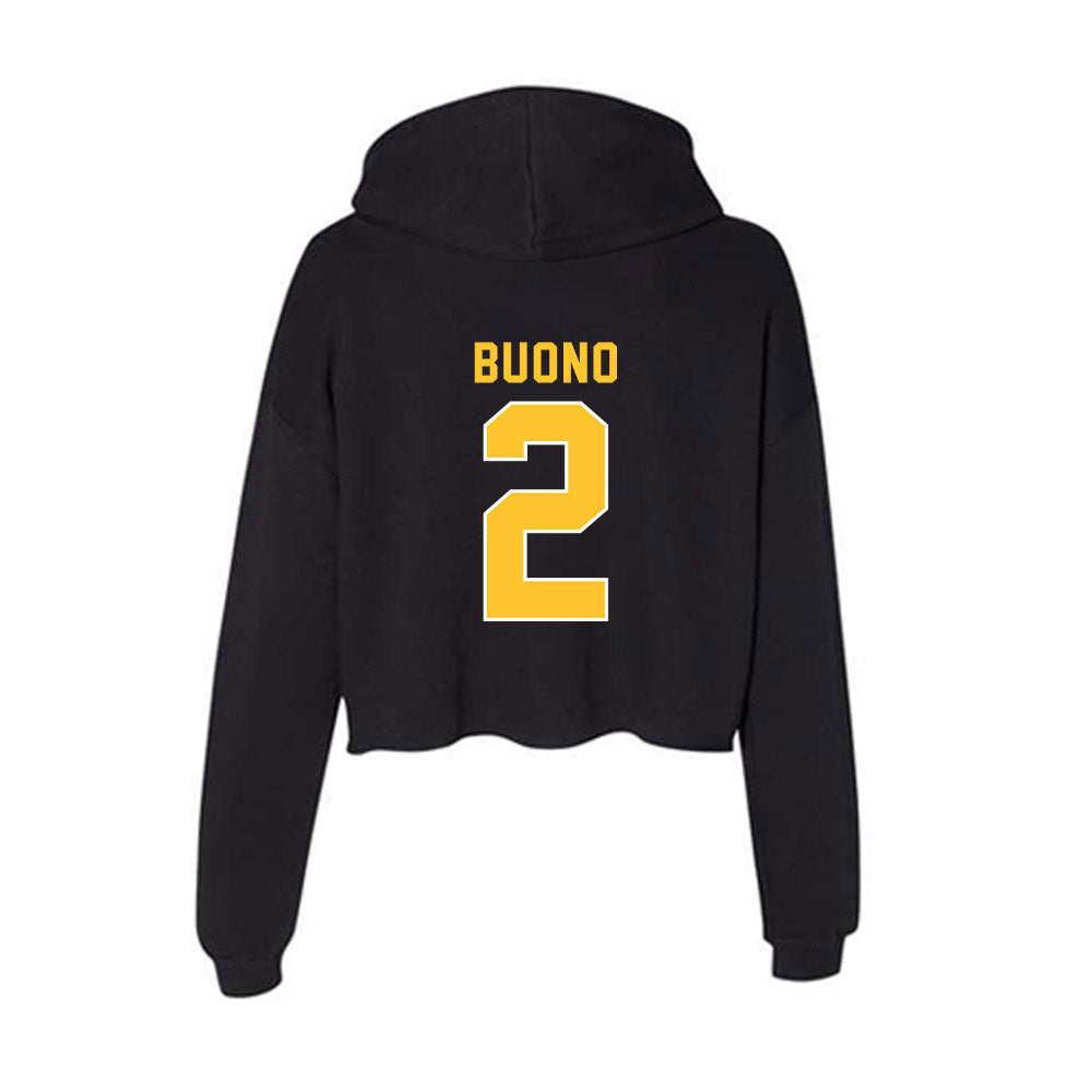 GMU - NCAA Women's Soccer : Julia Buono - Women's Crop Fleece Hoodie-1