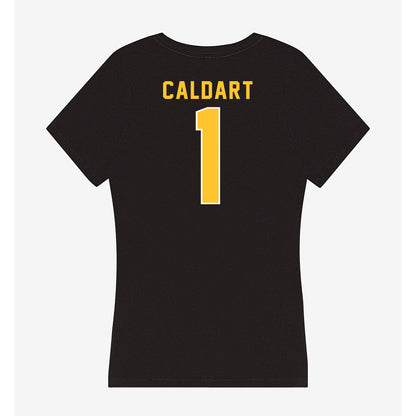 GMU - NCAA Women's Soccer : Selamawit Caldart - Women's V-Neck T-Shirt-1