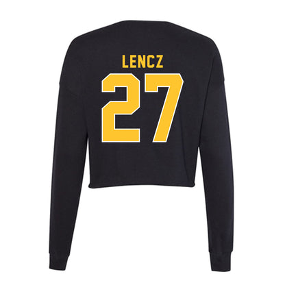 GMU - NCAA Softball : Brianna Lencz - Women's Cropped Crew Fleece-1