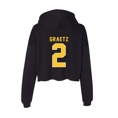 GMU - NCAA Women's Volleyball : Haley Graetz - Women's Crop Fleece Hoodie-1