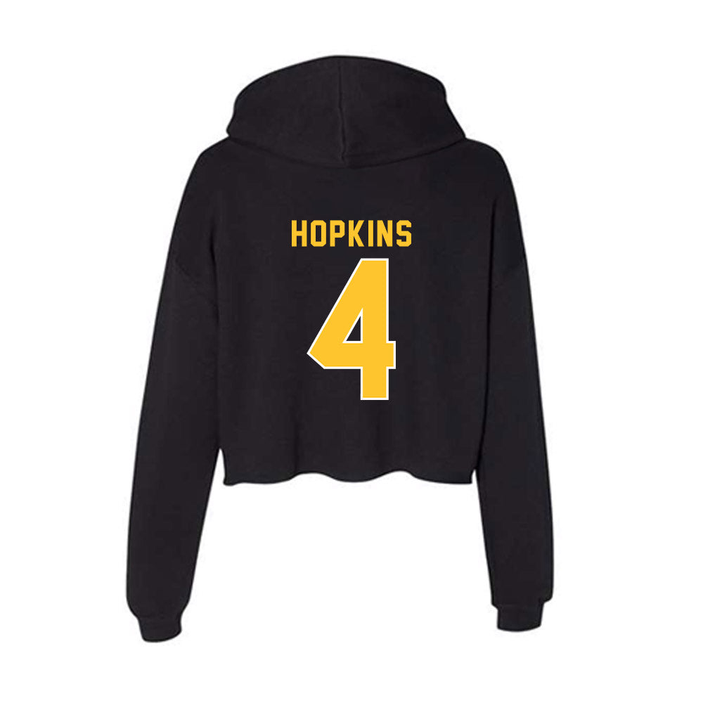 GMU - NCAA Softball : Alyssa Hopkins - Women's Crop Fleece Hoodie-1