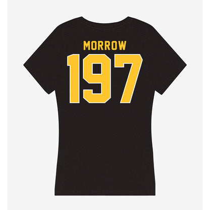 GMU - NCAA Wrestling : Jamil Morrow - Women's V-Neck T-Shirt-1