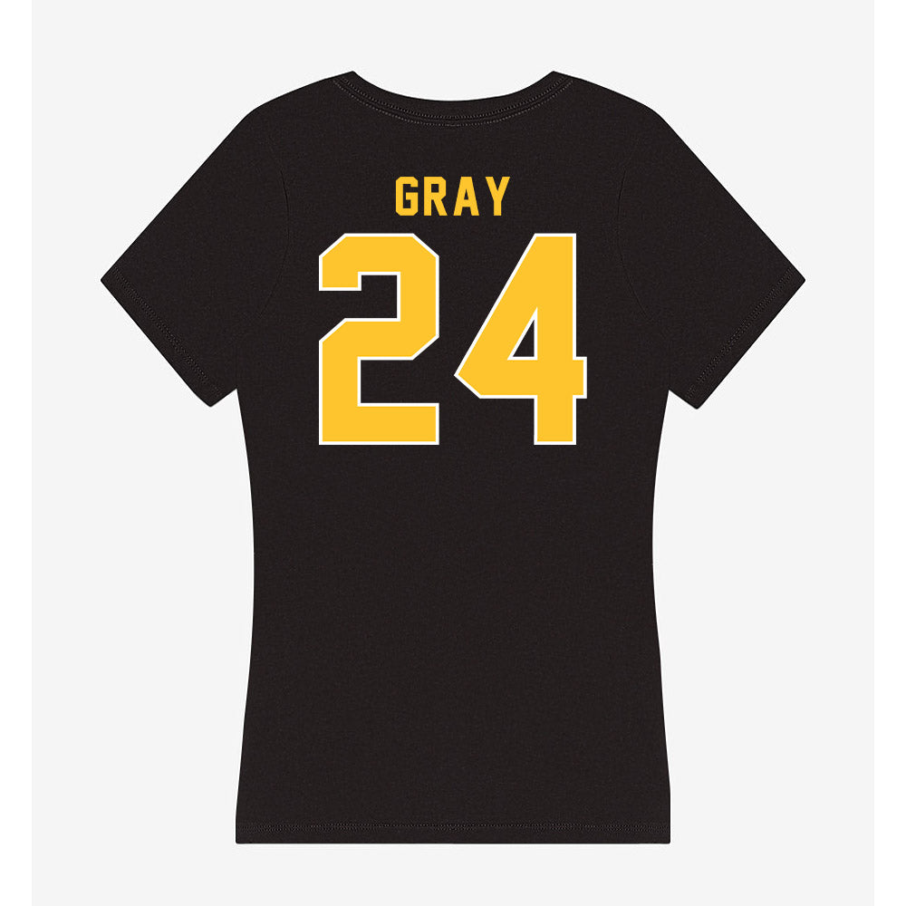GMU - NCAA Softball : Meghan Gray - Women's V-Neck T-Shirt-1