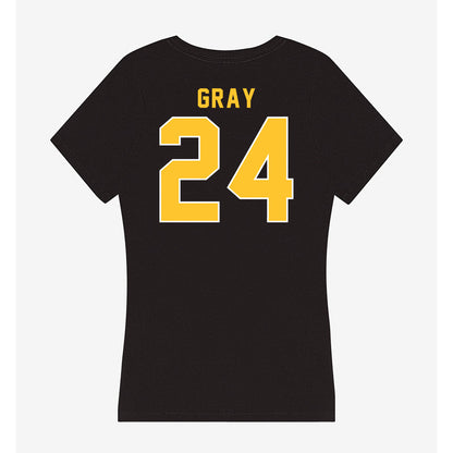 GMU - NCAA Softball : Meghan Gray - Women's V-Neck T-Shirt-1