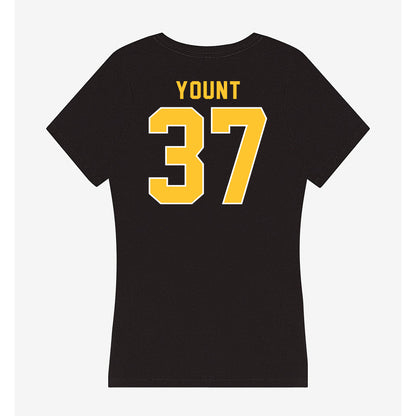 GMU - NCAA Baseball : Britt Yount - Women's V-Neck T-Shirt-1