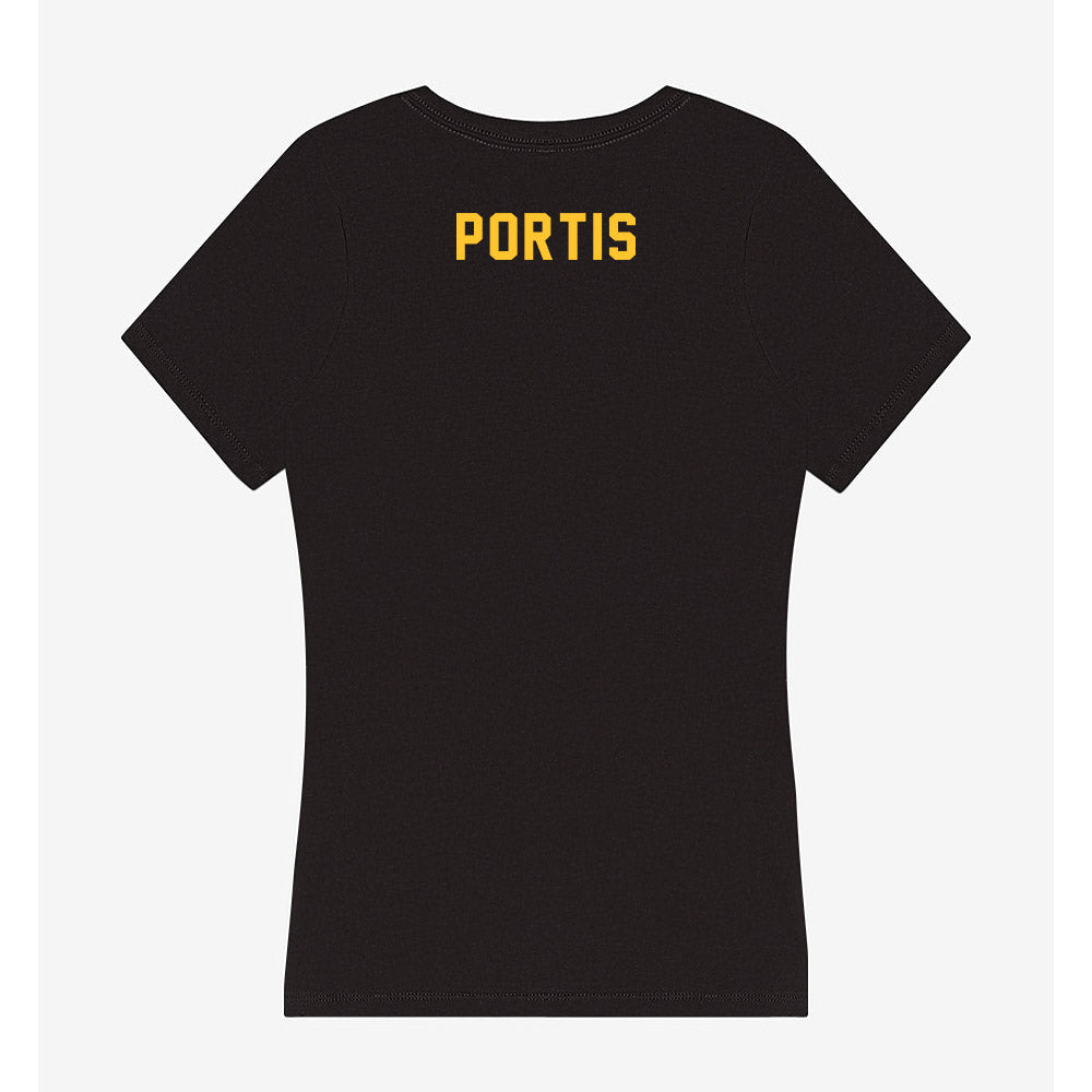 GMU - NCAA Men's Track & Field : Cameron Portis - Women's V-Neck T-Shirt-1