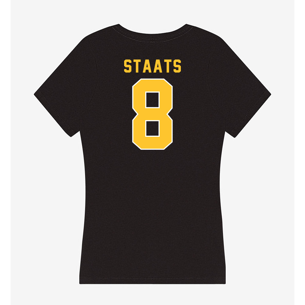 GMU - NCAA Softball : Madeline Staats - Women's V-Neck T-Shirt-1