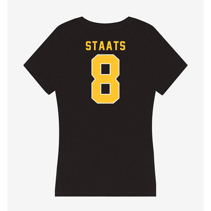 GMU - NCAA Softball : Madeline Staats - Women's V-Neck T-Shirt-1