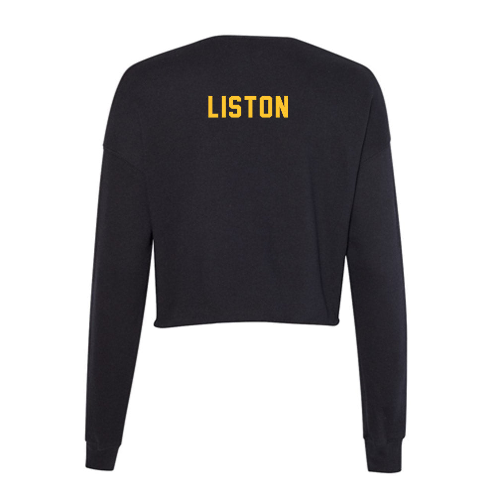 GMU - NCAA Women's Swimming & Diving : Landry Liston - Women's Cropped Crew Fleece-1