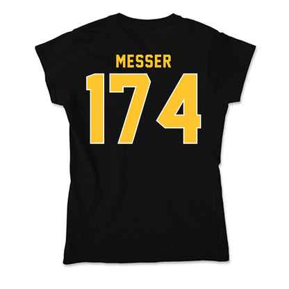 GMU - NCAA Wrestling : Logan Messer - Soft Style Women’s T-Shirt-1