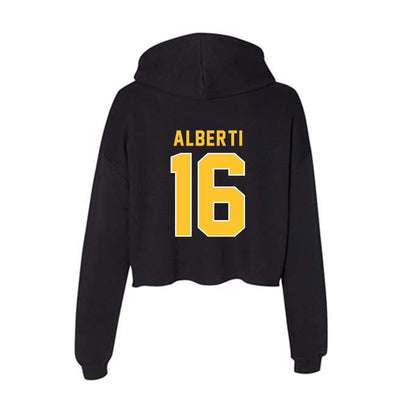 GMU - NCAA Baseball : Lucas Alberti - Women's Crop Fleece Hoodie-1