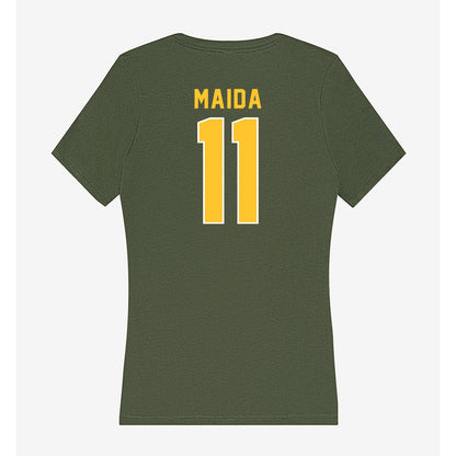 GMU - NCAA Women's Soccer : Kasey Maida - Women's V-Neck T-Shirt-1
