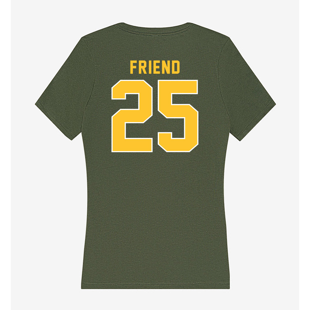 GMU - NCAA Softball : Kaleigh Friend - Women's V-Neck T-Shirt-1