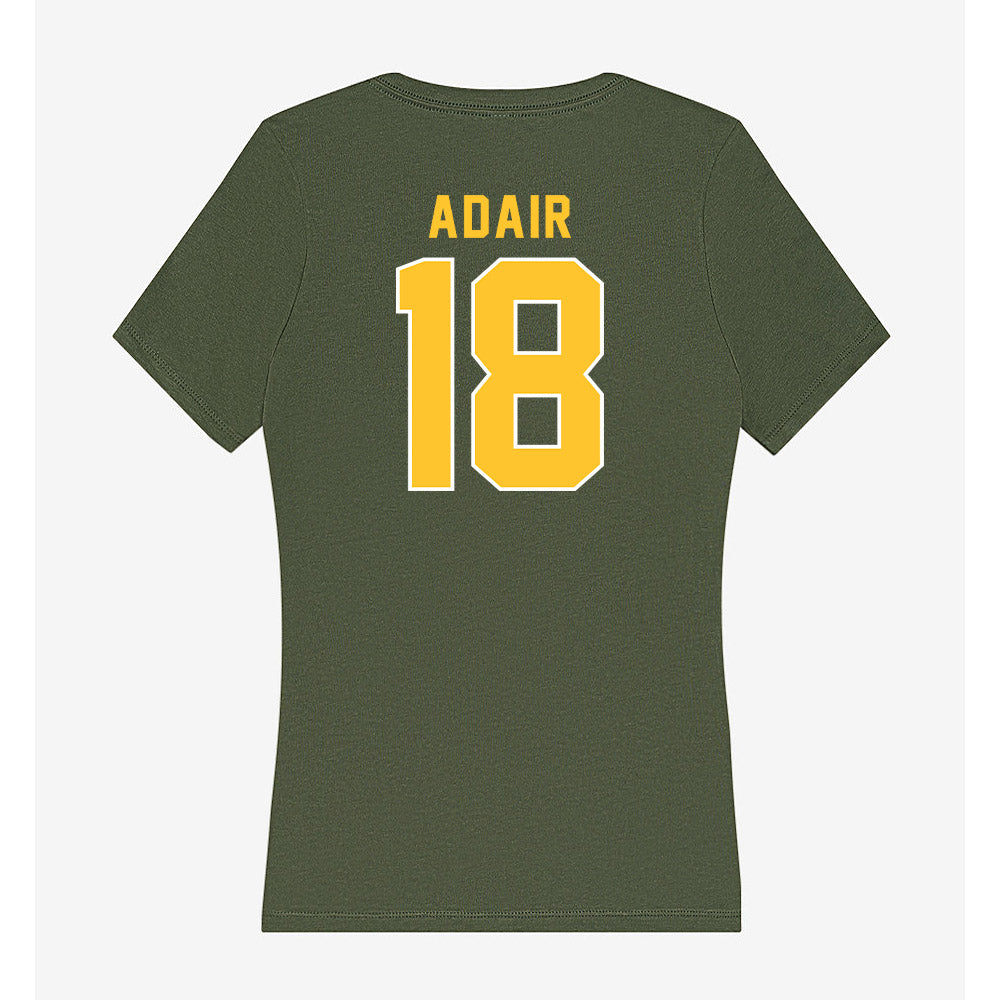 GMU - NCAA Men's Basketball : Emmett Adair - Women's V-Neck T-Shirt-1