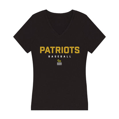 GMU - NCAA Baseball : Lucas Alberti - Women's V-Neck T-Shirt-0