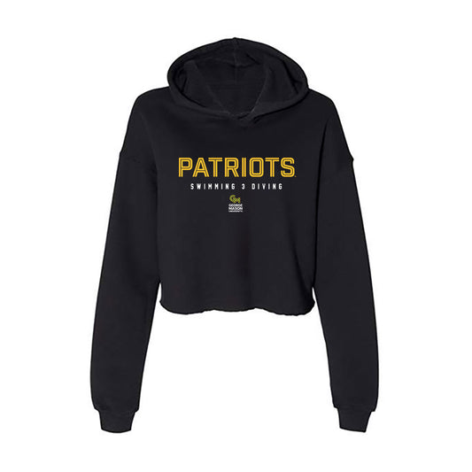 GMU - NCAA Women's Swimming & Diving : Sidney Kaufman - Women's Crop Fleece Hoodie-0