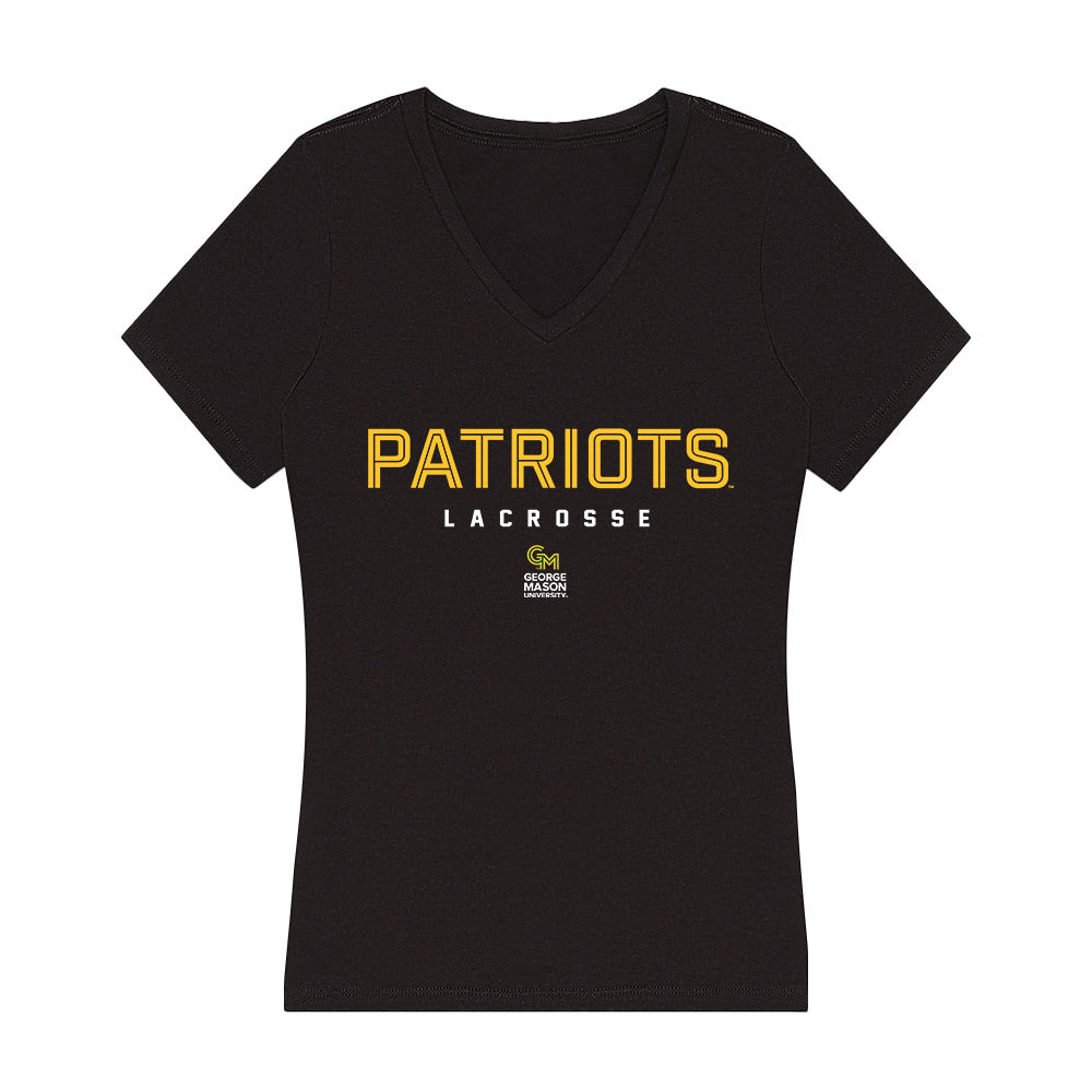 GMU - NCAA Women's Lacrosse : Gracie Mullen - Women's V-Neck T-Shirt-0