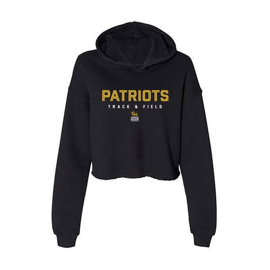 GMU - NCAA Men's Track & Field : Klaus Lindenau - Women's Crop Fleece Hoodie-0