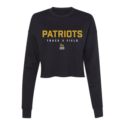 GMU - NCAA Men's Track & Field : Kayden Whitaker - Women's Cropped Crew Fleece-0