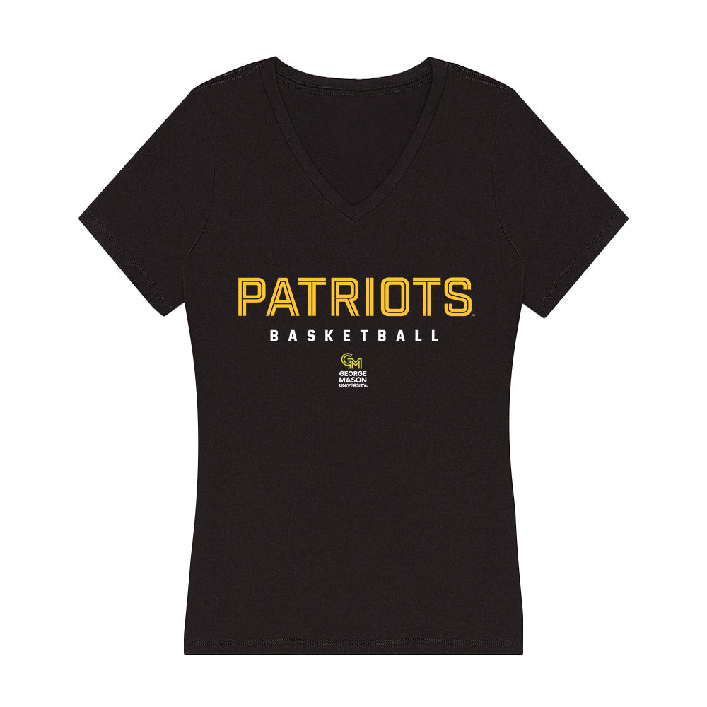 GMU - NCAA Men's Basketball : Ronald Polite III - Women's V-Neck T-Shirt-0