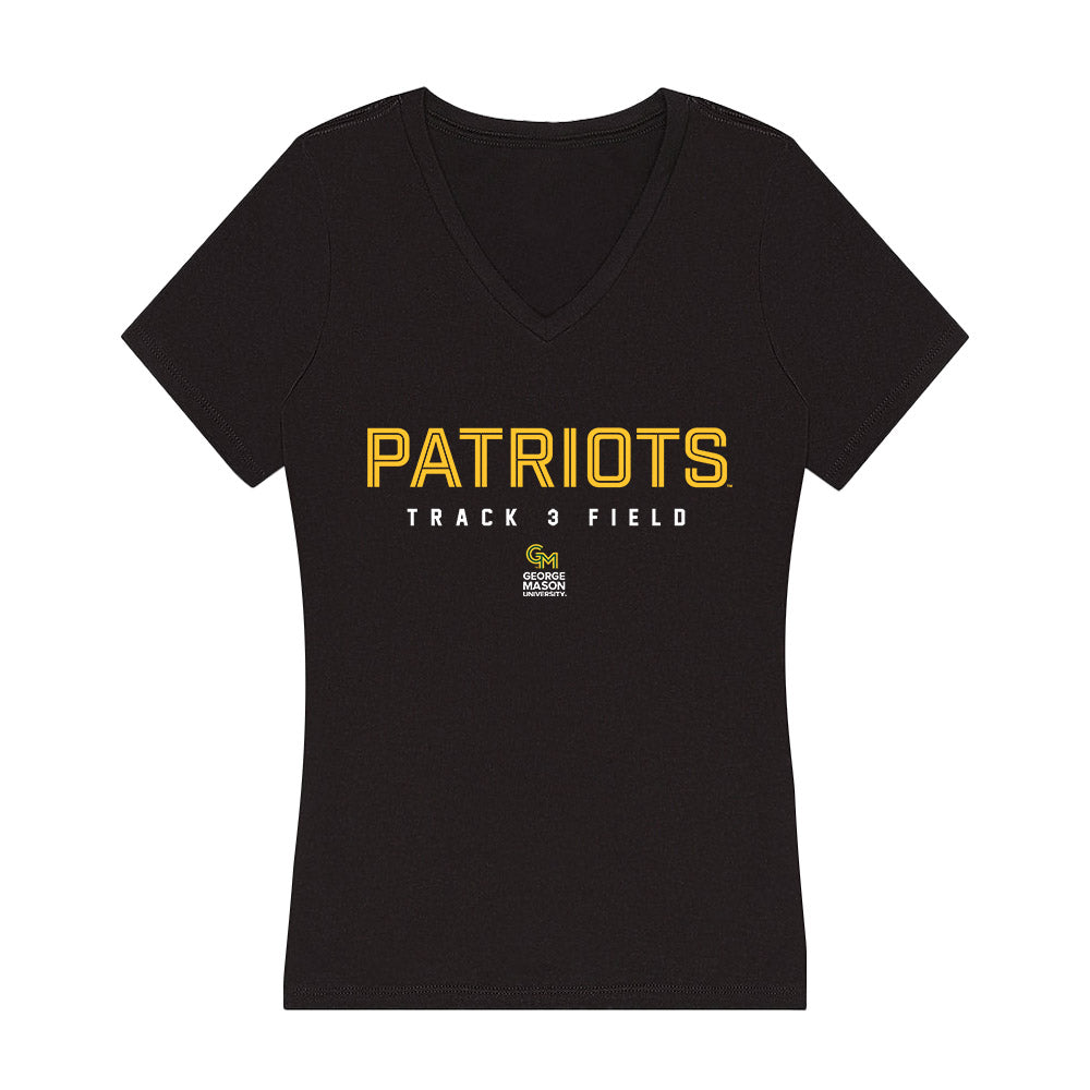 GMU - NCAA Men's Track & Field : Jayden Apenteng - Women's V-Neck T-Shirt-0