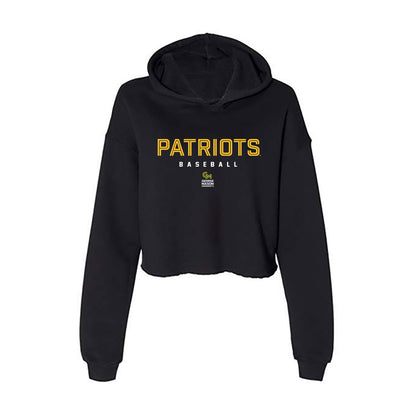 GMU - NCAA Baseball : Brandon Parks - Women's Crop Fleece Hoodie-0