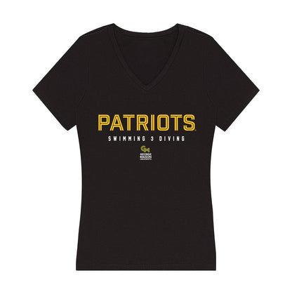 GMU - NCAA Women's Swimming & Diving : Lucy Daniel - Women's V-Neck T-Shirt-0
