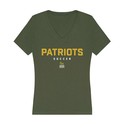 GMU - NCAA Women's Soccer : Kasey Maida - Women's V-Neck T-Shirt-0