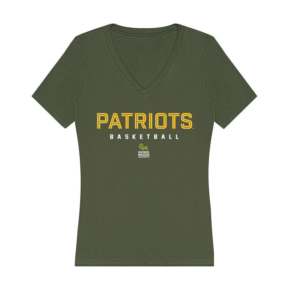 GMU - NCAA Men's Basketball : Emmett Adair - Women's V-Neck T-Shirt-0