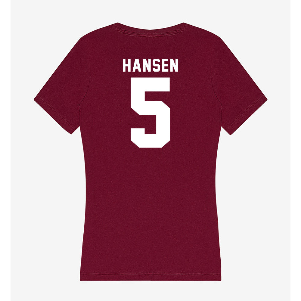 Loyola - NCAA Softball : Alexis Hansen - Women's V-Neck T-Shirt-1