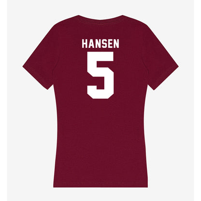 Loyola - NCAA Softball : Alexis Hansen - Women's V-Neck T-Shirt-1